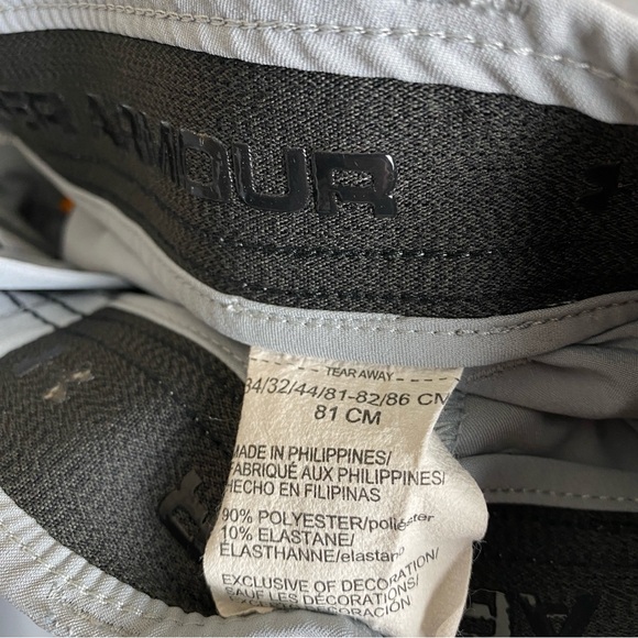 Under Armour‎ Drive Pants Men’s 32x32 Steel Grey Lightweight Stretch Active Golf - Picture 7 of 8